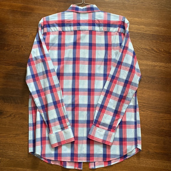 Men’s crown and ivy button up plaid shirt size large - Picture 3 of 3